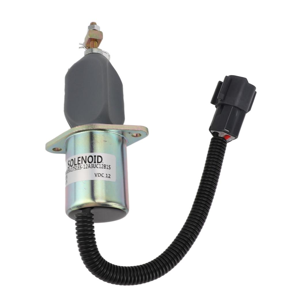 12V Fuel Shut Off Solenoid 1751ES 12A3UC12B1S Accurate Fuel Cut Off Stop Solenoid Valve for Generator Engine