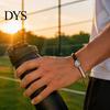 Cool Layered Wristband Sports Themed Braided Bracelet, Adjustable Hand Woven Rope with Personalized Fan Gift Ball Charms, Trendy Wrist Strap