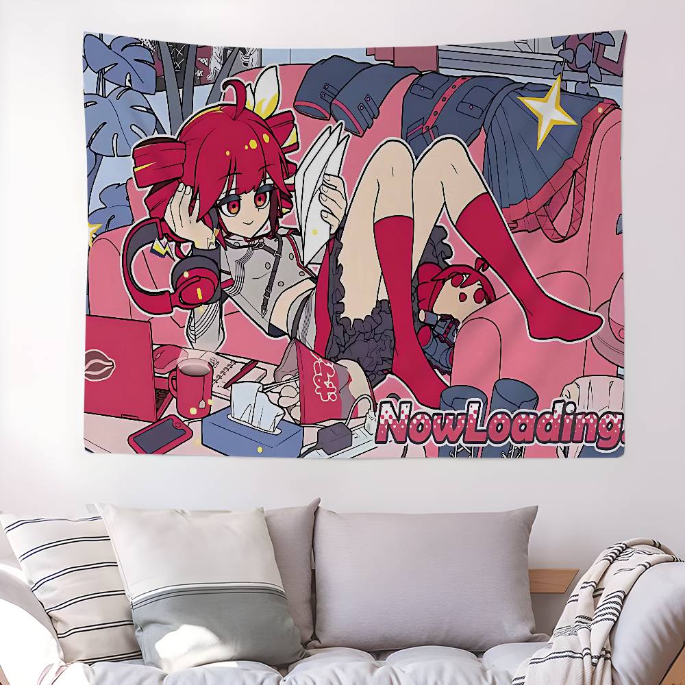 Popular Singer Kasanes Teto Chart Tapestry Art Science Fiction Room Home Decor Cheap Hippie Wall Hanging