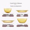 Corning VISIONS Amber Heat-Resistant Glass 10-Piece Dinnerware Set