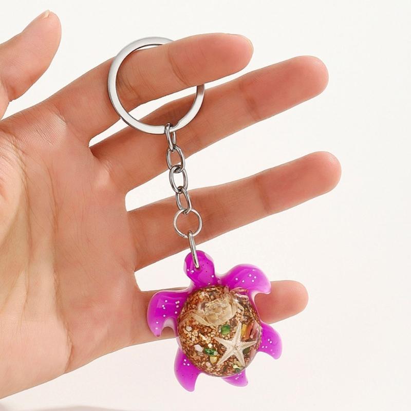 Lovely Turtles Keychain Resin Animal Charm for Women Girls Gift Bags Backpacks Phone Accessory