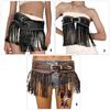 Punk Adjustable Fringe Waistband PU Waist Belt For Women Men Effortless Style Upgrade