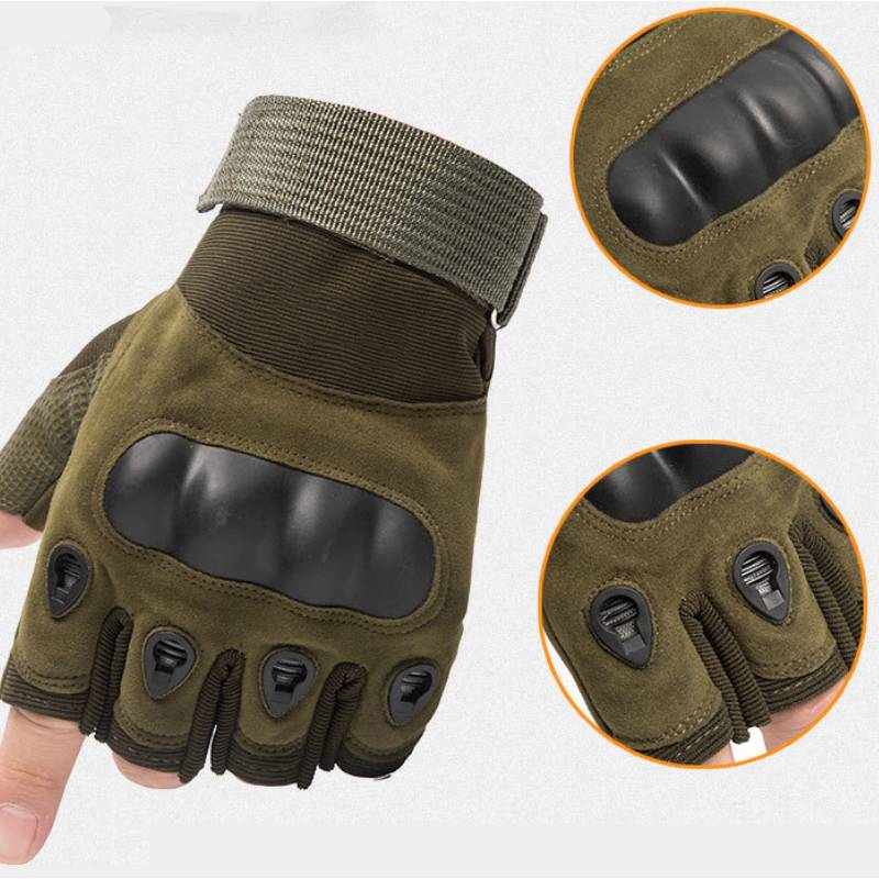 Men's Military Tactical Cycling Gloves Breathable Anti Slip Half Finger Sports Gloves MTB Bike Bicycle Gloves