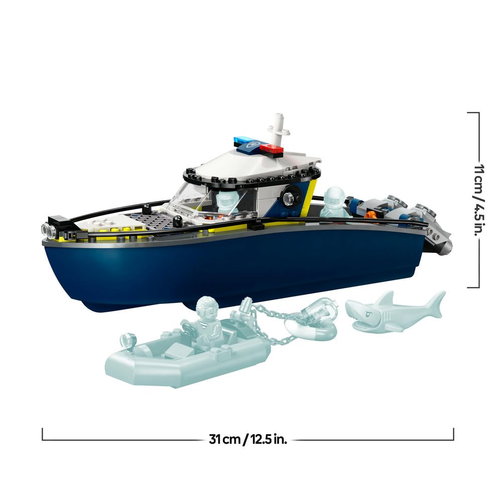 LEGO City Police Boat Chase 60456 Toy for Boys and Girls