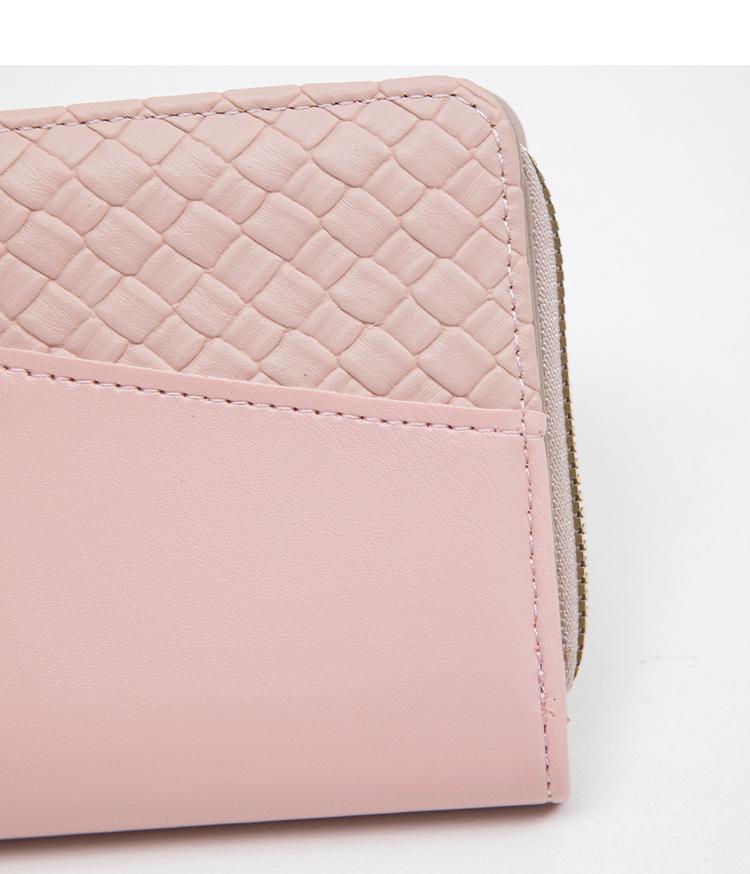 Women's Tri-Fold Minimalist Wallet: Fashionable and Functional Long Clutch with Zipper and Snap Closure, Multiple Card Slots