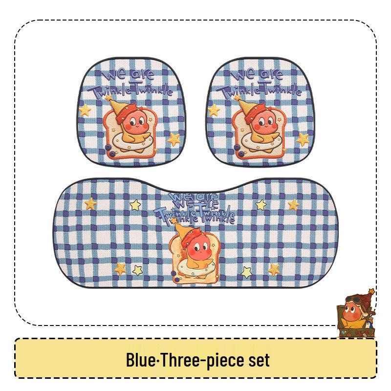 Cute Female Cartoon Car Seat Cushion for Xiaopeng MONA M03/P7/G6/G7/G3 - All Seasons