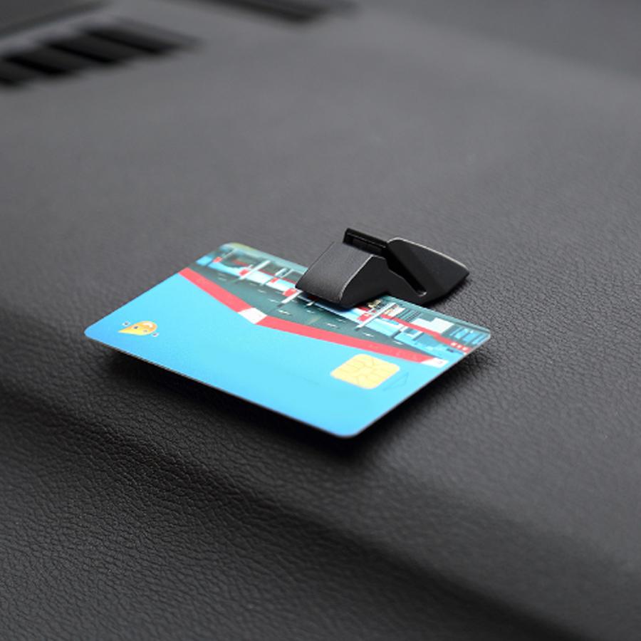 1pc portable parking card clip, car quick clip bracket, suitable for car clips such as cards, data cables, receipts, and car int