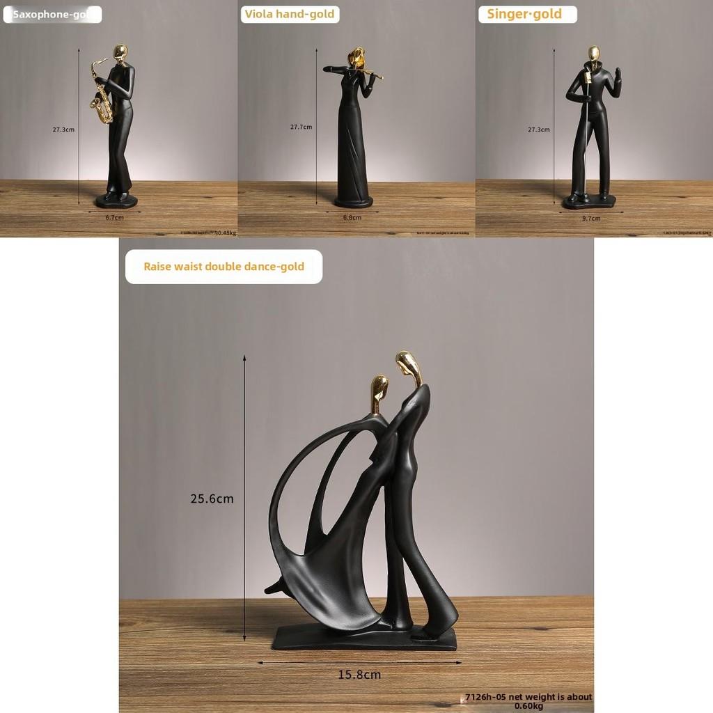 Elegant Resin Musician Statue Collection For Tv Cabinet Or Bookshelf Display