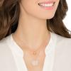 Swarovski Ginger Round Pendant Double Layer Necklace Women necklace Rose-Gold 5253286