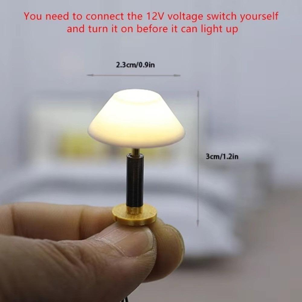1PCS DIY Miniature Dollhouse Furniture 1:20 Mini Furniture Toy Lamp Desk Table Lamp  Baby Gift