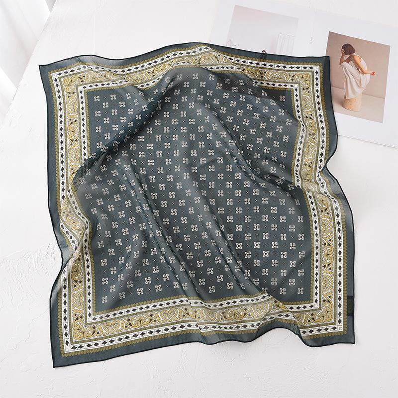 Trend classic color celebrity temperament silk scarf women s versatile 100% mulberry silk silk silk scarf scarf 70 square scarf