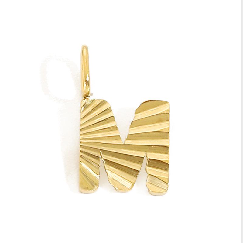 Alphabet Charms: Stainless Steel Letter Pendants - Personalized Jewelry Accessories
