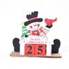 Cartoon Christmas Advent Calendar Creative Wooden Christmas Calendar  Desktop Ornaments
