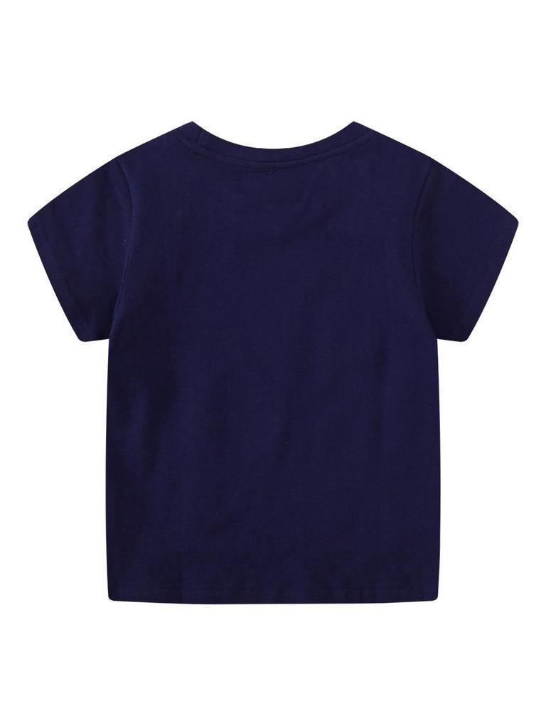 Luminous Dinosaur Boys' Cartoon Short-Sleeve T-shirt