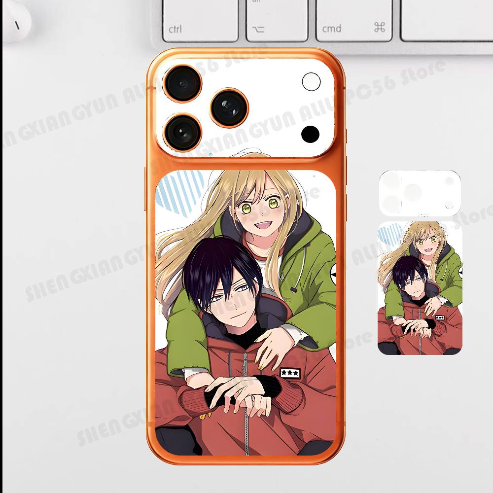 Anime Y-Yamada T-Tendou For Iphone 17 Pro ProMax Back Protective Decorative Sticker Back Cover