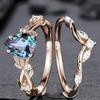 Three Heroes Zircon Inlaid Seven-Color Alloy Couple Ring for Women