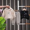 Kids Casual Long-Sleeve Set, Comfortable Daily Wear Outfits