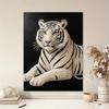 5D DIY Pearl Diamond Painting Kit White Tiger Full Drill Embroidery Mosaic Art Home Wall Decor Gift