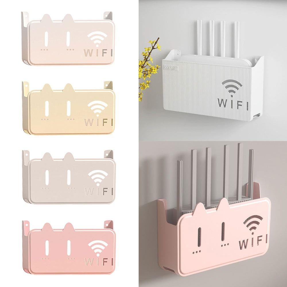 Wall Mounted TV Set Top Box Large Capacity Storage Box New Router Shelf