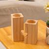 New Heart-shaped Craft Wooden Candlestick Shelf Christmas Decoration Gift Couple Candle Holder Stand