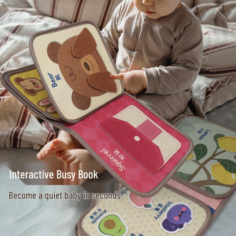 Baby Magic 3D Pop-up Quiet Tear Book for Early Education (0-1 Year)