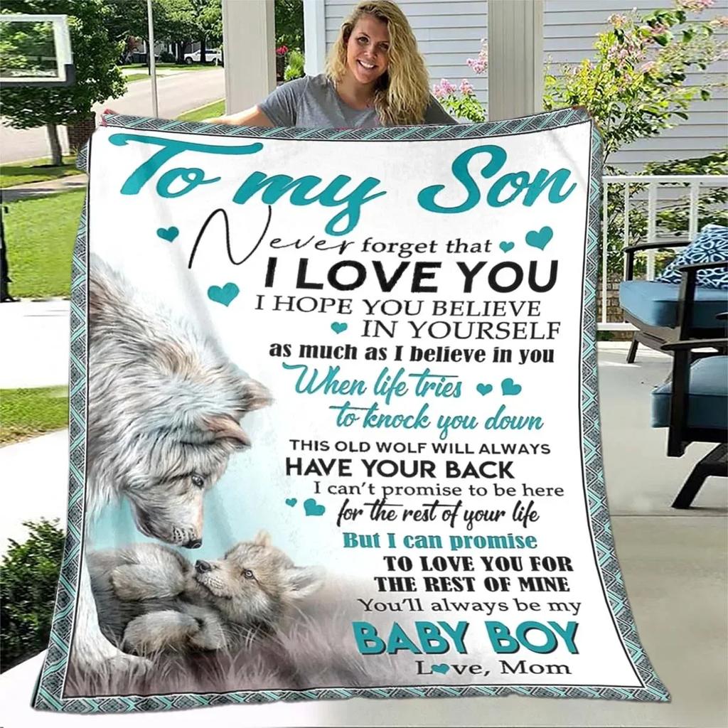 Gifts for Son Super Soft Plush Blanket,Flannel Blanket Throw Blanket for Living Room Bedroom Bed Sofa Picnic Cover