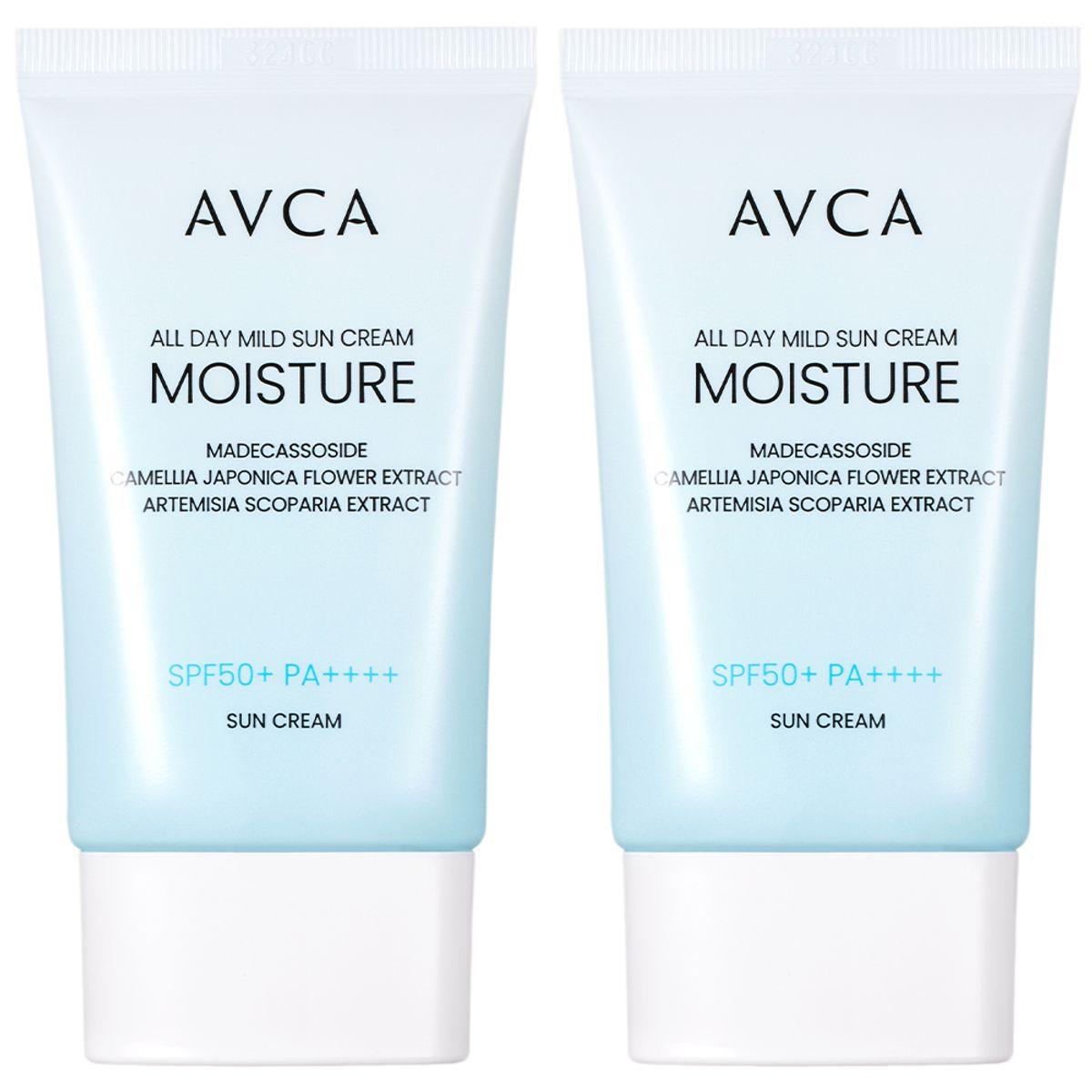All Day Hypoallergenic Moisture Sun Cream SPF50+ PA++++ 35ml 2 Pieces