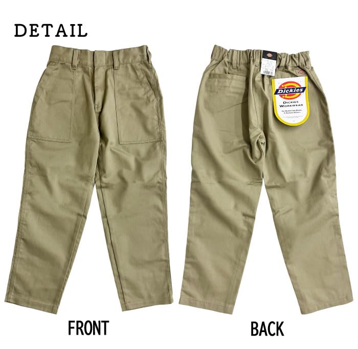 Dickies Loose Tapered Pants Easy Work Pants Khaki WD5842 L