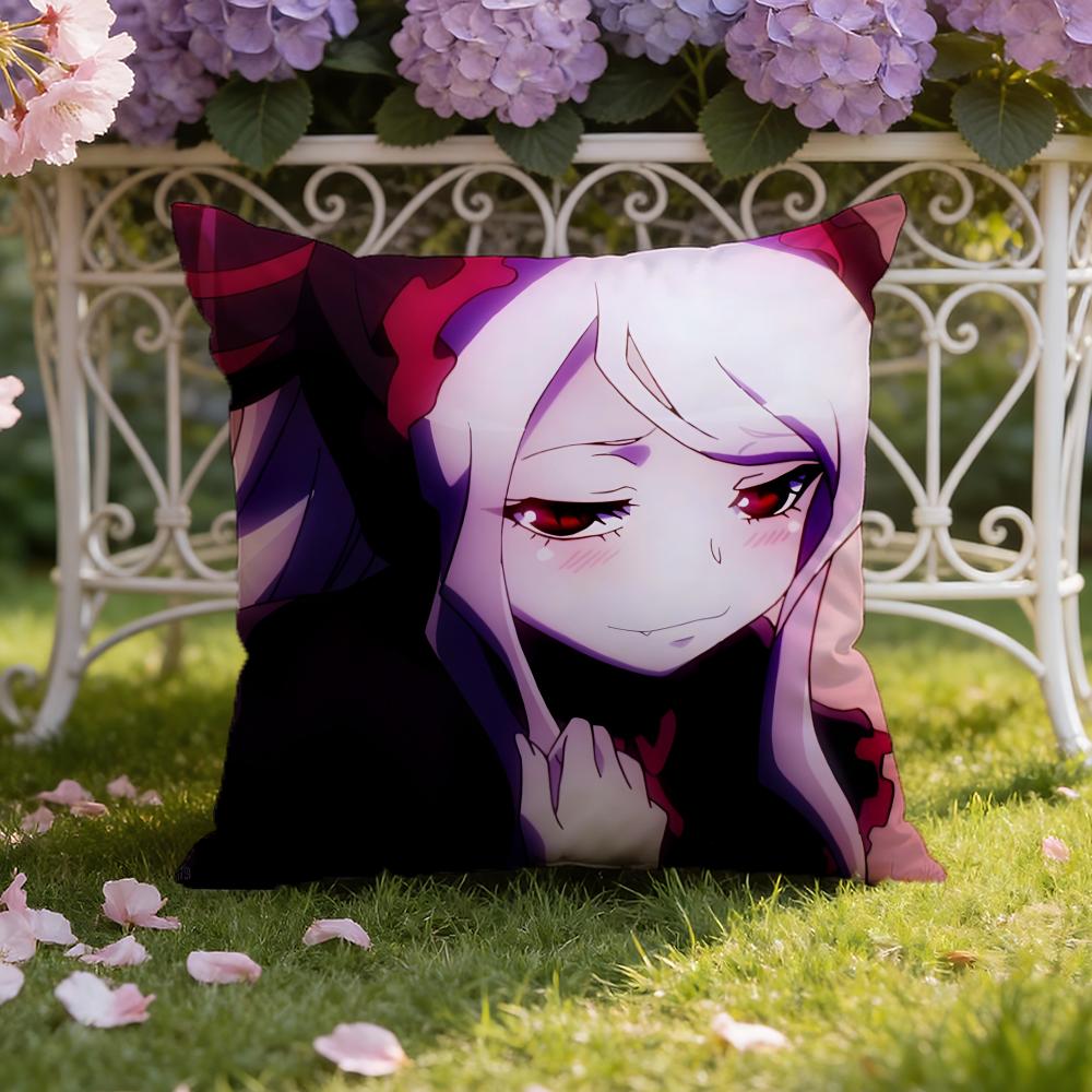 O-Overlord anime Cushion Cover Home & Car Dual-Scene Pillow Cover: Reversible for Premium Comfort