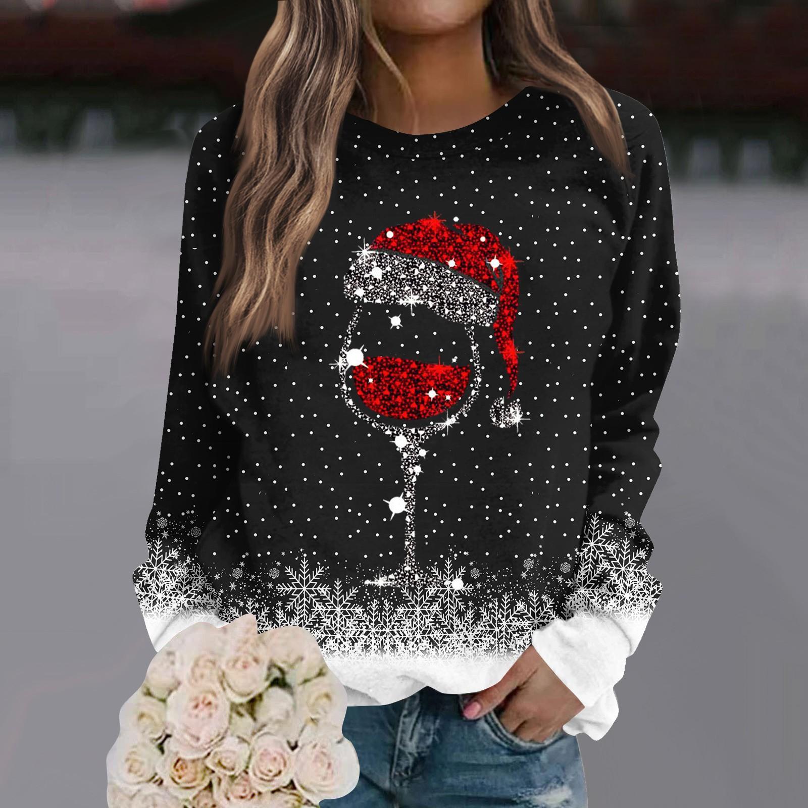 

Женская толстовка повседневная с круглым вырезом и длинными рукавами свободный удобный топ L чёрный