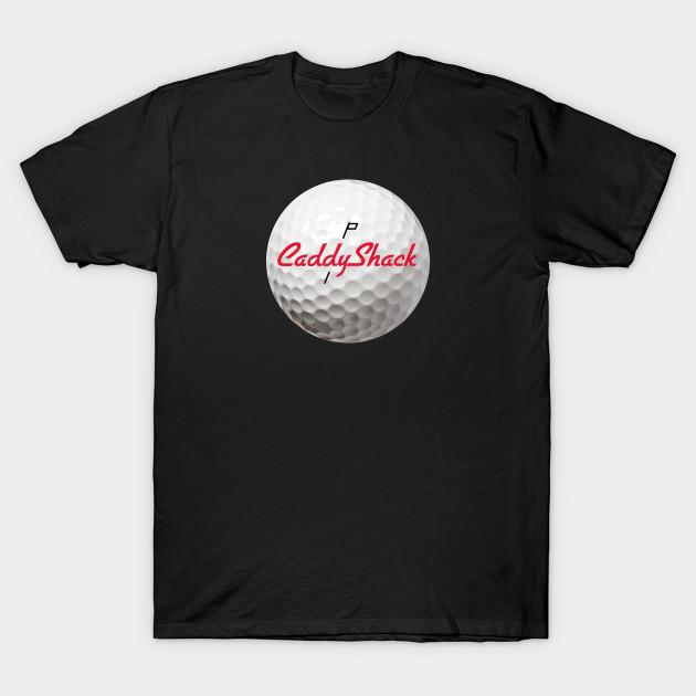 Men Black Print T-shirt Caddyshack Golf Ball No-Cut Transfer Paper Print Cotton Tshirt L чёрный