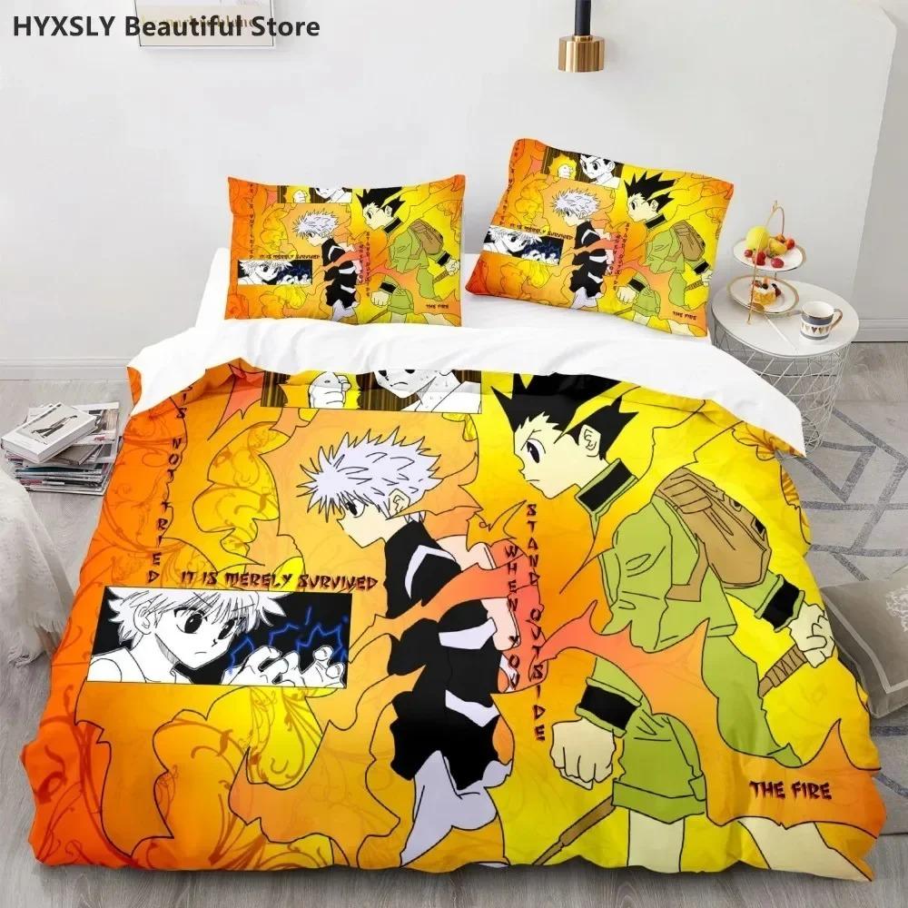 Hunter X Hunter 3D Duvet Cover Set Bedding Set Japanese Anime Twin Queen King Quilt Cover Pillowcases Polyester Home Decor