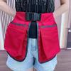 Oil-Resistant Waist Pack with Ethnic Patterns for Camping Large-Capacity Design