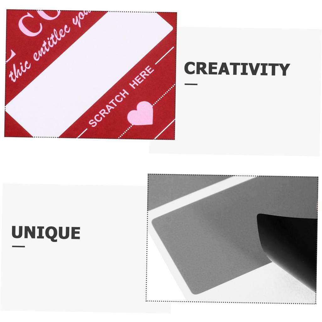 Scratch Off Love Coupons For Couples 20 Pack Valentine S Day Gift Cards Romantic DIY Coupon Book With Scratchable Coating