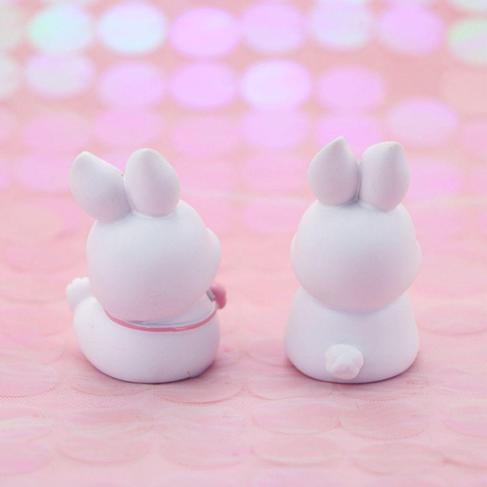 Decoration Animal Model Party Dessert Decor Bunny Cake Decoration Resin Rabbit Figure Figure Toys