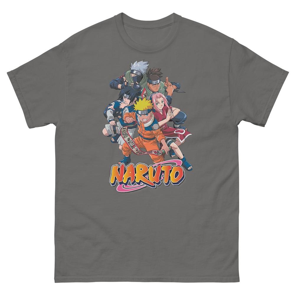 

Unisex Naruto Tee, Classic Anime, Sasuke, Sakura, Naruto Team 7 T-Shirt 4XL