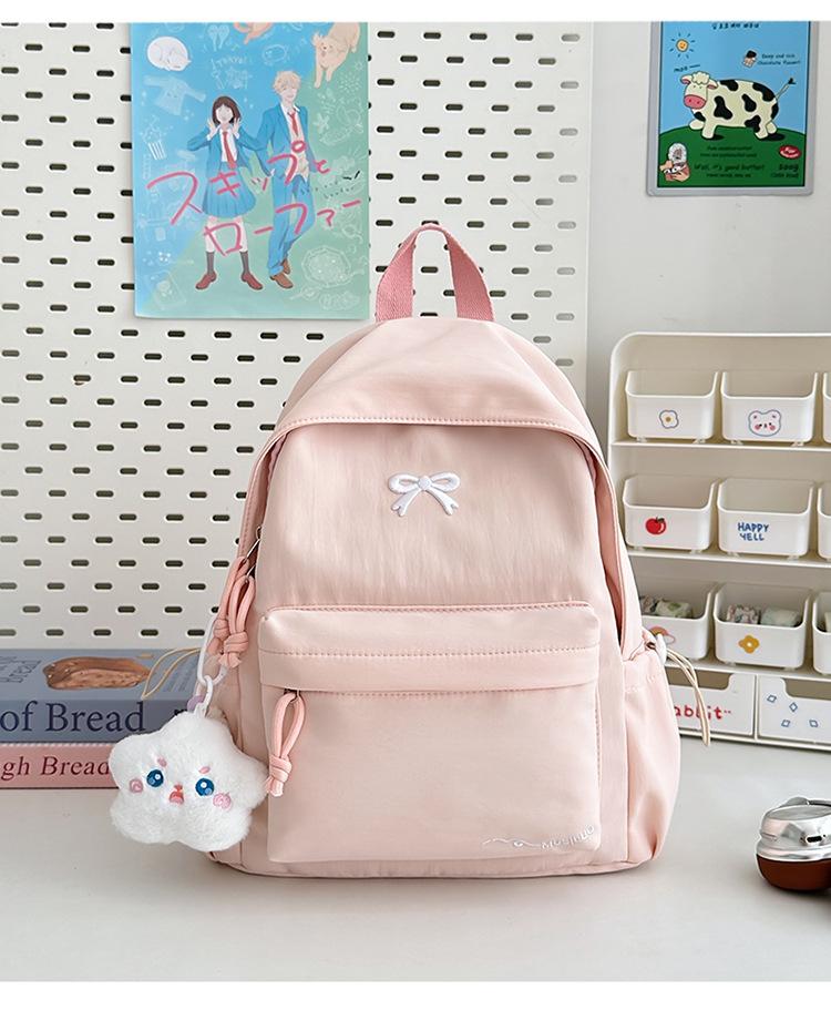 Schoolbag new high-value Japanese ins fresh and sweet candy-colored backpack, lightweight and large-capacity backpack for junior and senior high