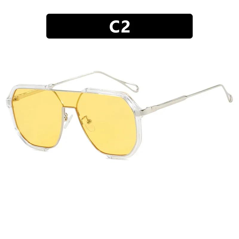 Oversized Square Women Sunglasses New Fashion Big Frame Gradient Shades Eyewear Retro Brand Design Sun Glasses UV400 Glasses
