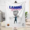 Lamine Yamal's Barcelona Player Celebration Blanket Warmthful Decor Great for Office Bed Sofa Four Seasons Universal Digital Print Gifts For Family Or