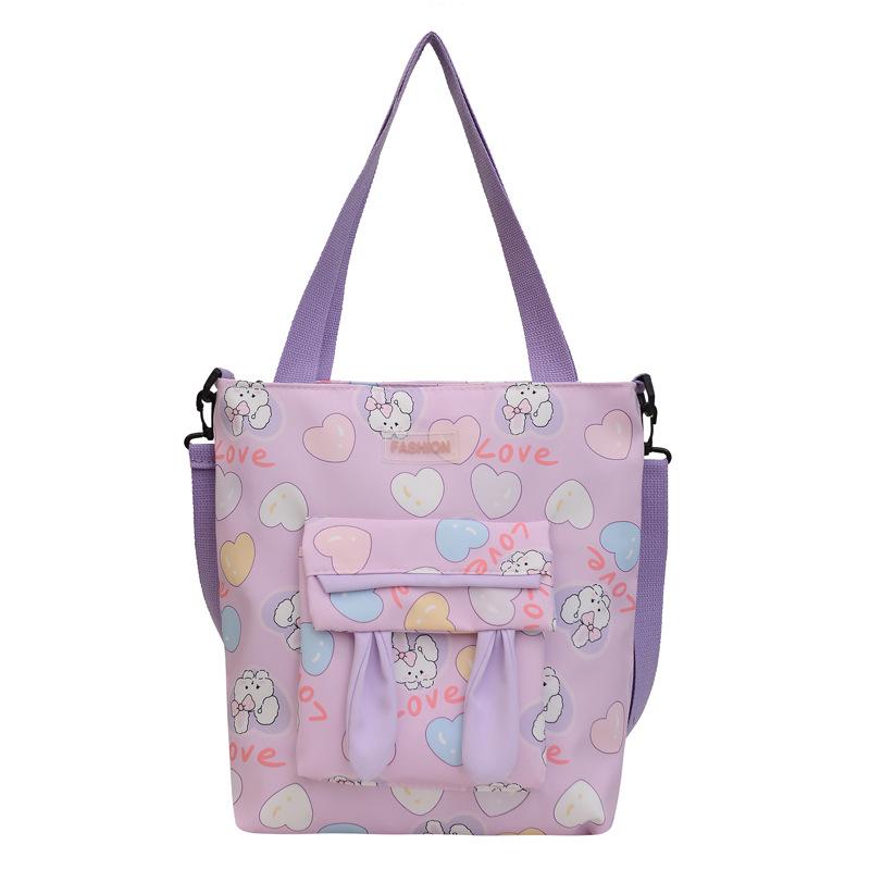 Women's Bag Large-capacity Student Shoulder Bag New Tutoring Bag Sweet Messenger Bag