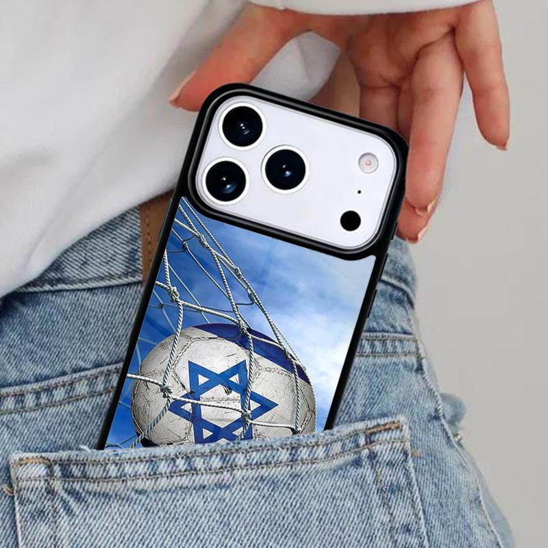 

I-srael Flag in Finger Phone Case for iPhone 16e 15 14 13 12 17 Pro Max Plus Air 17pro Cover Coque iPhone 13