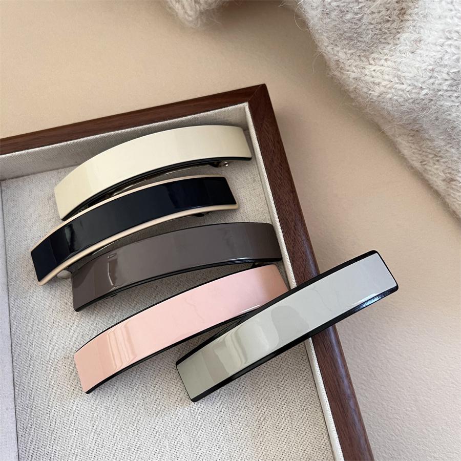 Korean elegant acetic acid low ponytail hairpin spring hairpin hair accessory for fashion women back of head one-word hairpin