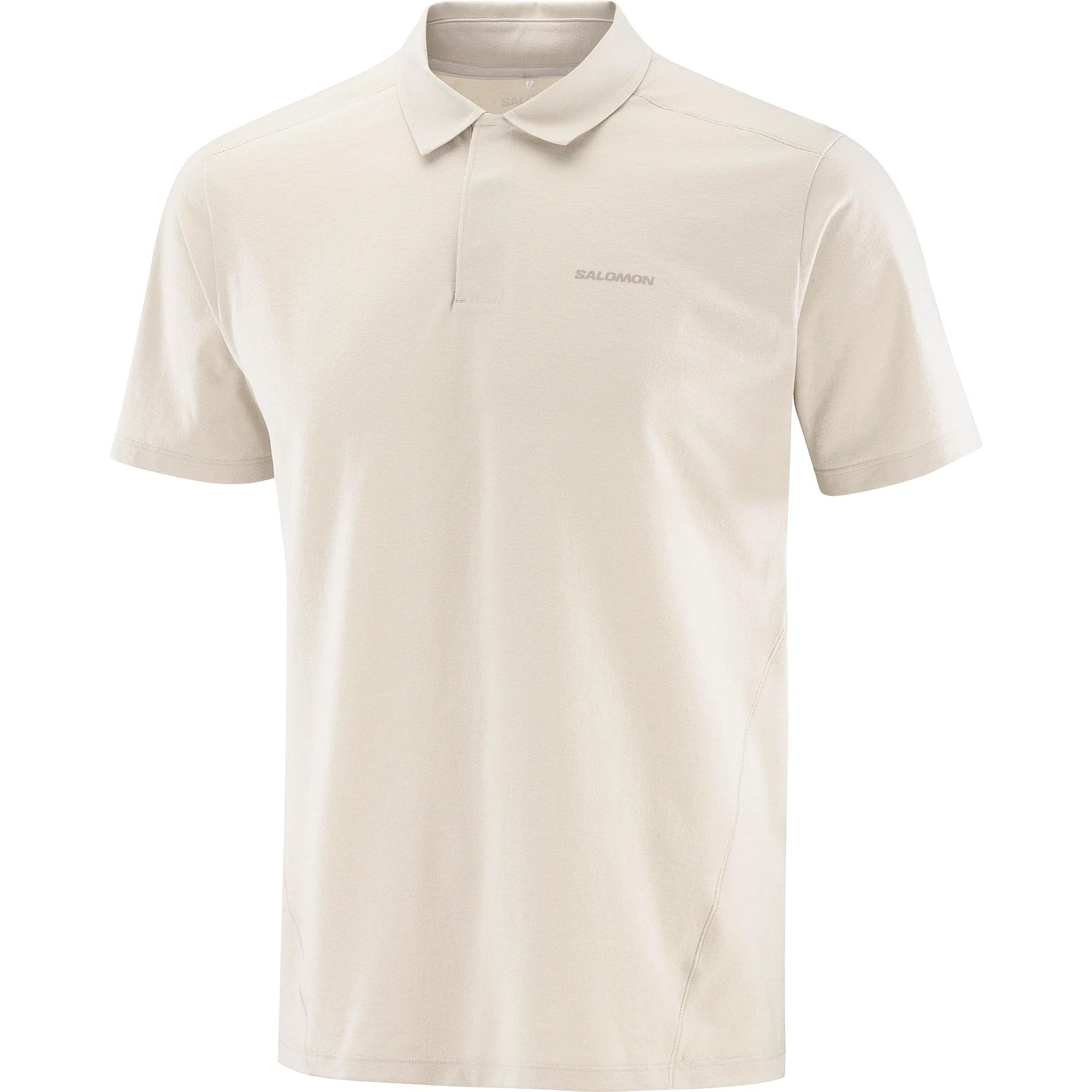 Salomon Trackline Short Sleeve Solid Color Antibacterial Odor Resistant Hiking Polo Shirt Men tops C27457 S