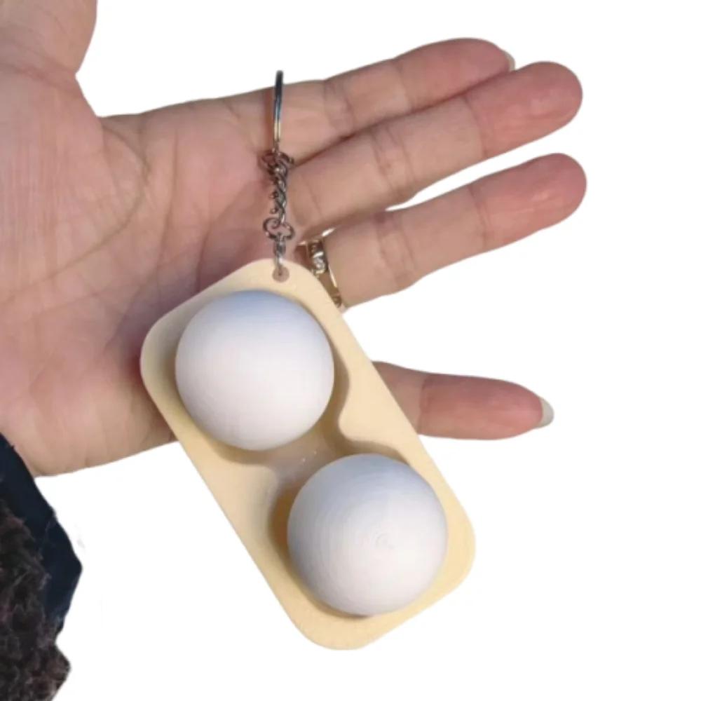 Creative 3D Printing Solid Color Home Egg Tray Decompression Toy Clicker Vent Toy Model Pendant