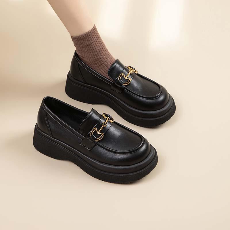 Augustine British style small leather shoes for women in 2025 new autumn Japanese students retro style jk loafers tide