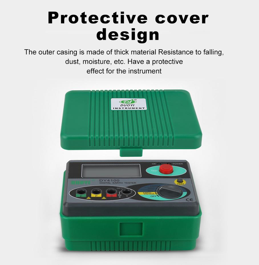 DY4100 High-Precision Digital Ground Resistance Tester for Lightning Protection