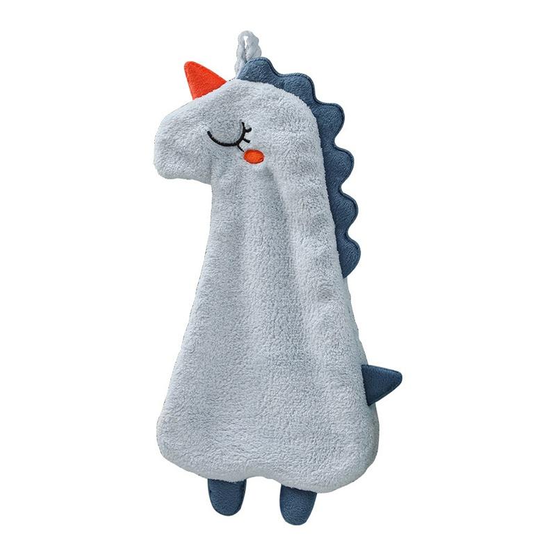 

Милое мультяшное банное полотенце Aniaml, мягкое впитывающее полотенце для рук, нелиняющее подвесное полотенце с изображением динозавра, мягкие детские полотенца для рук