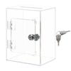 Akrylové pokladničky Praktická čirá kostka Průhledná krabička na ukládání drobných Domácí dekorace a finanční nástroj