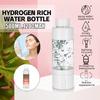 1200mAh Rechargeable Hydrogens Rich Water Multifunction Water Pure Bottle 500-1000ppb Spray With Light Drinking Remind 500ml