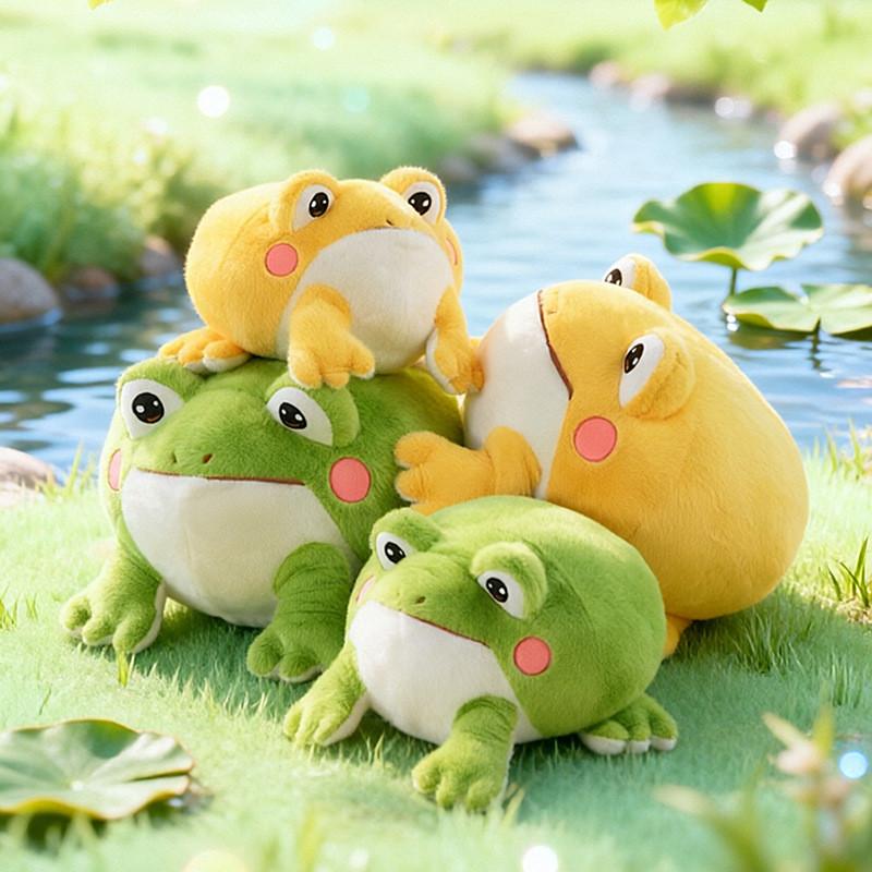 Plüschfrosch Kissen Kinderschlafspielzeug Mit PP-Baumwollfüllung Für Kinder Komfort